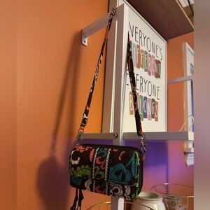 VERA BRADLEY Wristlet-Wallet w/crossbody strap(NWOT)